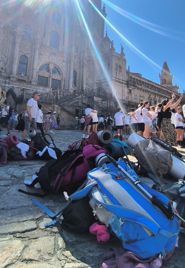 Bicicletas en la Plaza del Obradoiro, Santiago de Compostela, 4 de julio de 2026.